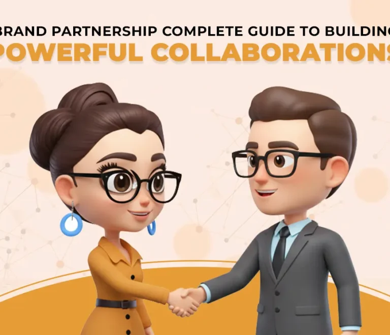 Brand partnership collaboration between two businesses shaking hands for strategic marketing growth