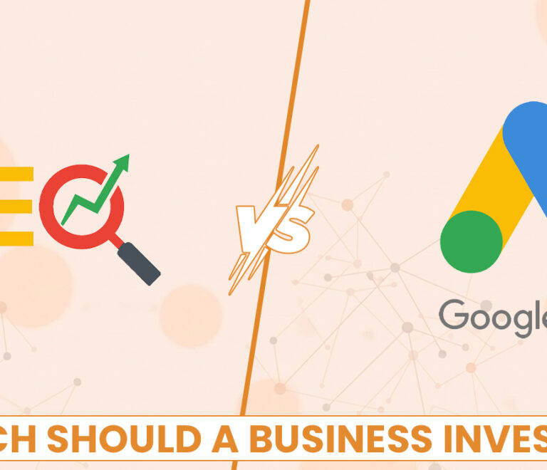 SEO vs Google Ads comparison chart for business investment