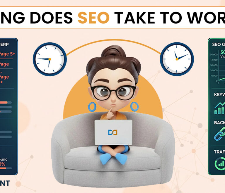 SEO timeline from month 1 to month 12 showing early signs and real traction